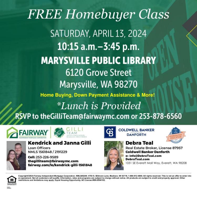 Free Home Buying Class with Debra Teal  
